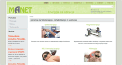 Desktop Screenshot of manet.si